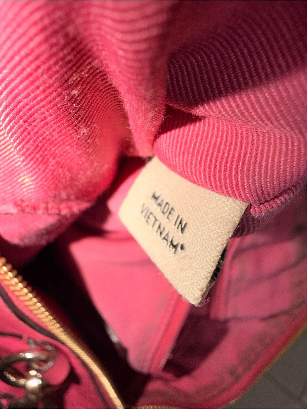 Coach Bright Pink Leather Shoulder Bag Purse Women Fashion